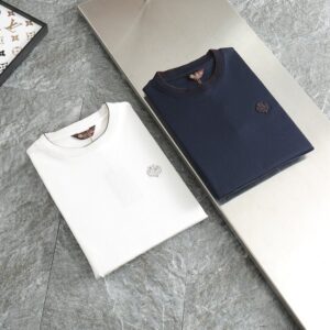 로로피아나 2025FW 넥포인트 자수 면실켓 라운드