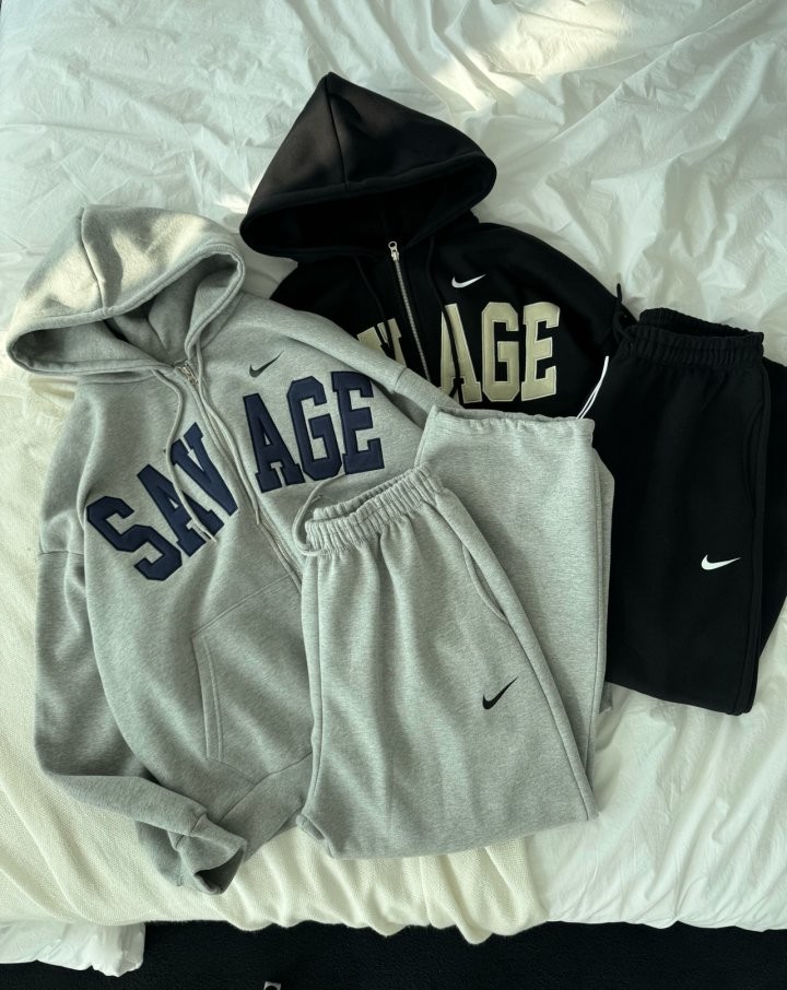 나이키 세비지 후드집업 세트