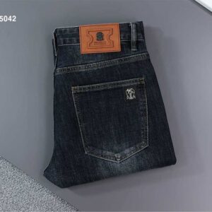 브루넬로 쿠치넬리 방패스틸로고 워싱 데님 팬츠