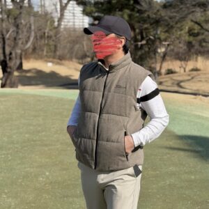 타이틀리스트 Tour-FIT 캐시미어 니트 다운 베스트 (MAN)