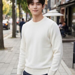 스톤아일랜드 [STONE ISLAND] 로고 자수 크루 넥 스웨터