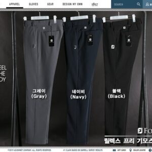 풋조이 릴렉스 프리 기모스판 팬츠