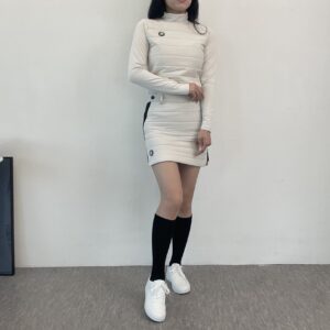 지포어 수입 프리미엄 패딩 기모 스커트 세트