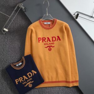 프라다 [ P*ADA ] 수입 인타르시아 로고 스웨터