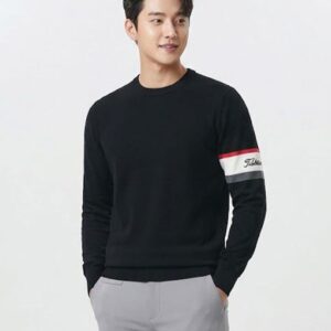 타이틀리스트 [TITLEIST] 암밴드 디테일 라운드 스웨터