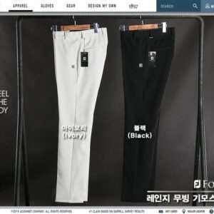 풋조이 레인지 무빙 기모스판 팬츠