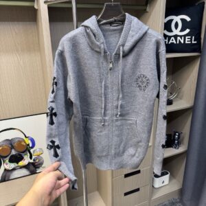 크롬하츠 니트 후드집업