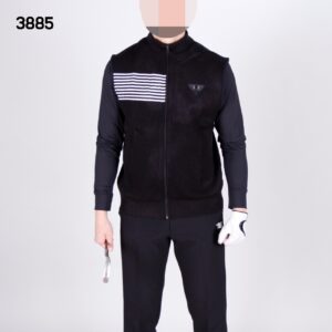 PXG 남자 3885 스트라이프 집업 베스트 조끼