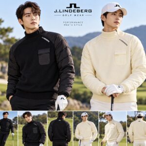 제이린드버그 남성 슬리브 니트 풀오버 하이브리드 패딩