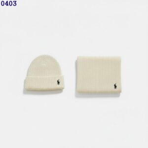 폴로 랄프로렌 울 비니 머플러 세트