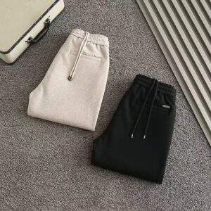 로로피아나 신상 외펜로고 양모 스판 슬렉스