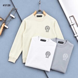 크롬하츠 남성 말발굽 프린팅 쭈리 맨투맨